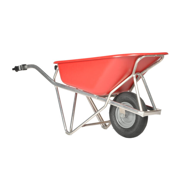 16597 Profi-Max Wheelbarrow aluminum hdpe bin red