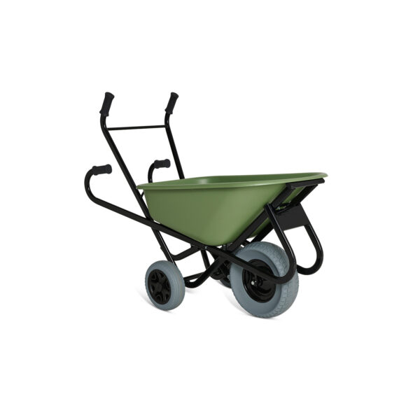 18448 Schubkarre 90l ergo Toro® CT grüner Wanne mit breitem Radkörper – Bild 5